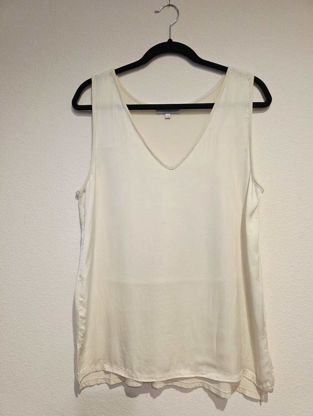 Michael Stars silk and cotton Shirt Medium Ivory Color Excellent Condition